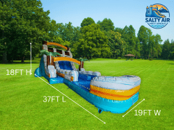 18 FT SURFS UP Dual Lane Hybrid Wet/Dry Slide