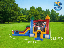 4th of July SEASONAL Bounce House Water Slide Combo