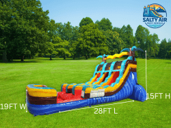 15 FT TROPIC SHOCK Dual Lane Wet/Dry Slide