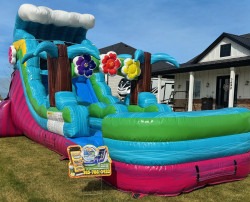 2FFA0B86 8AFE 43CC BA25 98563F9A0527 1775066738 15 FT SUMMER LUAU Single Lane Wet Dry Slide