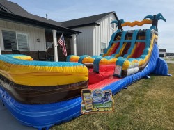 A9908869 2A85 4E39 9943 27BF026A2CE7 1775067281 15 FT TROPIC SHOCK Dual Lane Wet/Dry Slide