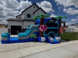 0BBB3C11 42A4 4F95 8FB9 7D6E913EC1F7 1779327183 Ocean Theme TEAL Bounce House Water Slide Combo
