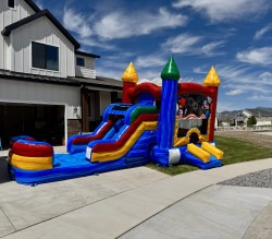4th of July SEASONAL Bounce House Water Slide Combo